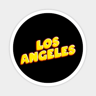 Los Angeles Inscription Text Magnet